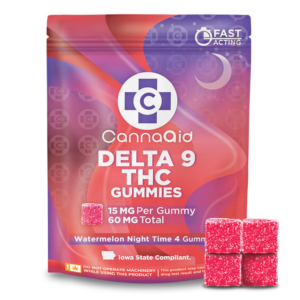 Delta-9 THC Gummies - Watermelon Night Time (60mg)
